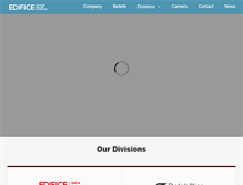 Tablet Screenshot of edificegroup.com